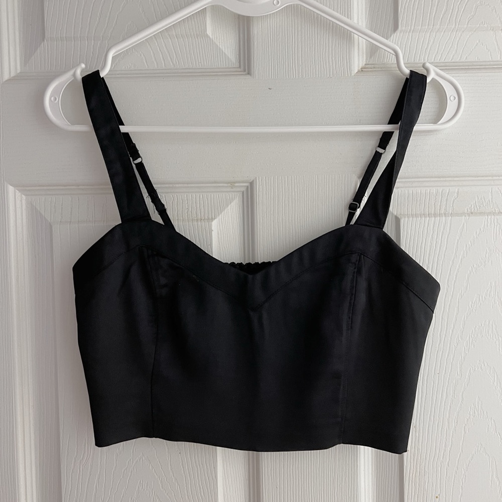 AF corset satin crop